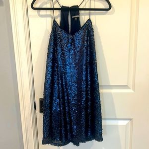 Express navy party dress